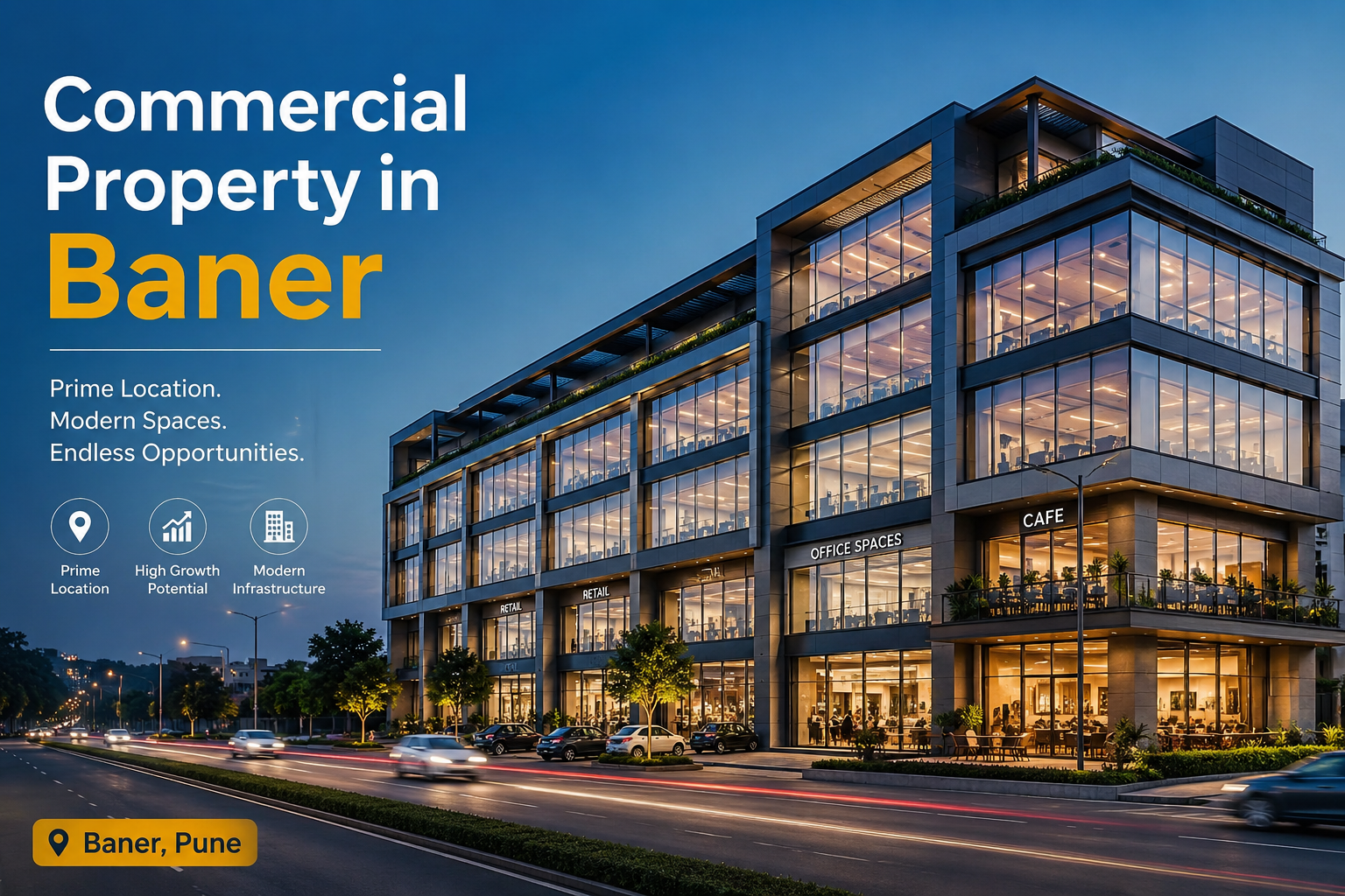 commercial property in baner pune skyline residential apartments